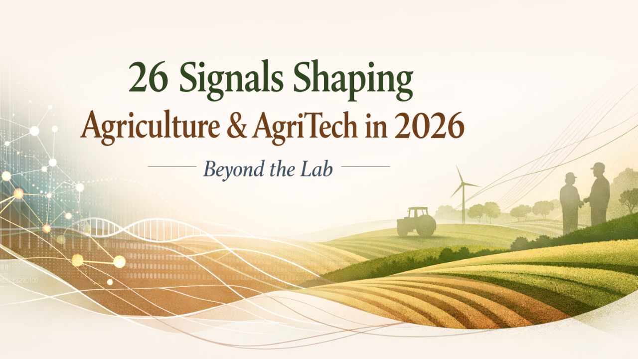 26 Signals Shaping Agriculture & AgriTech in 2026